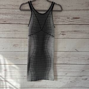 BCBGeneration Women's Striped Ribbed Stretch Bodycon Dress Size XS/S